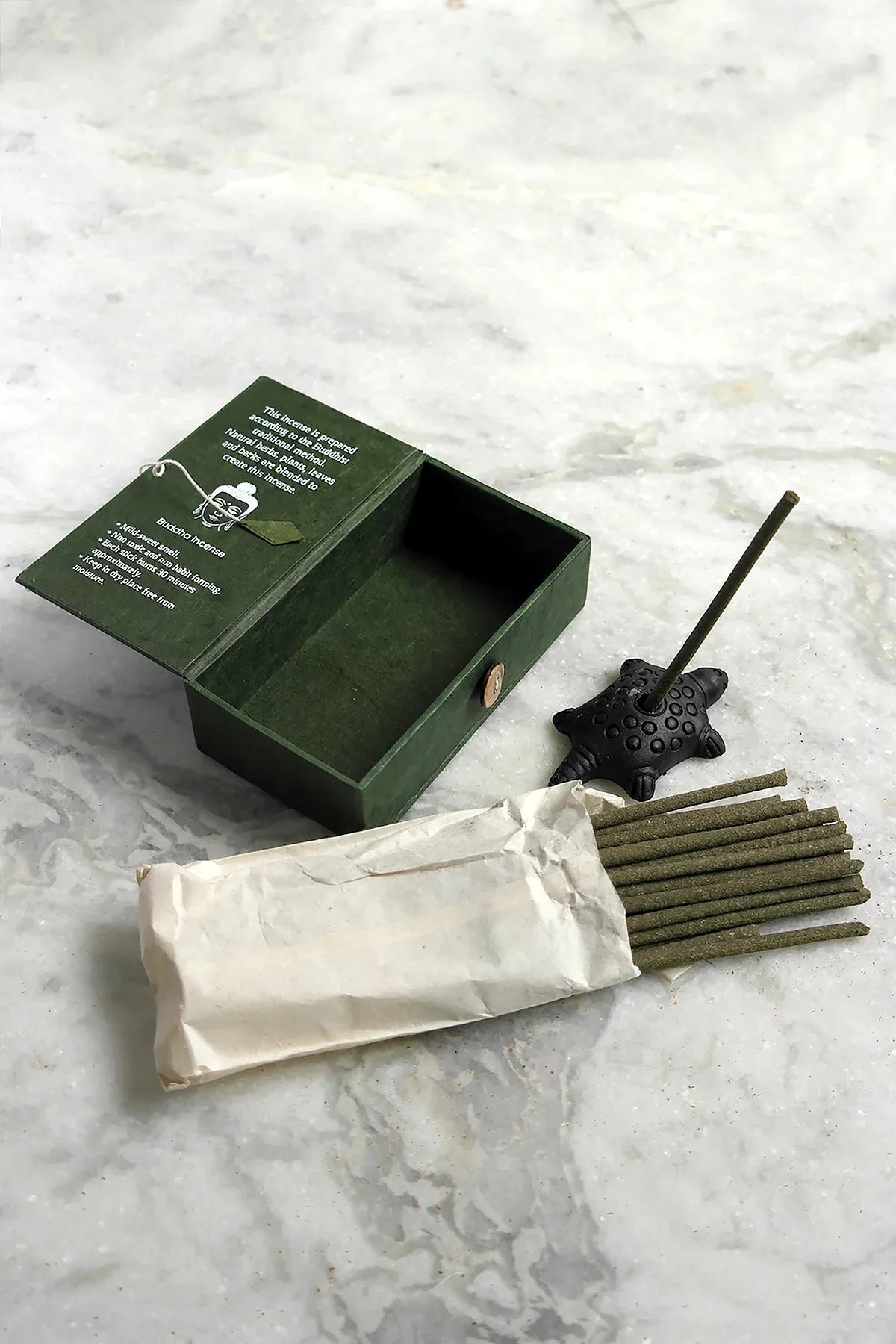 Tibetan Juniper Incense Sticks in Lokta Box - Vajracrafts