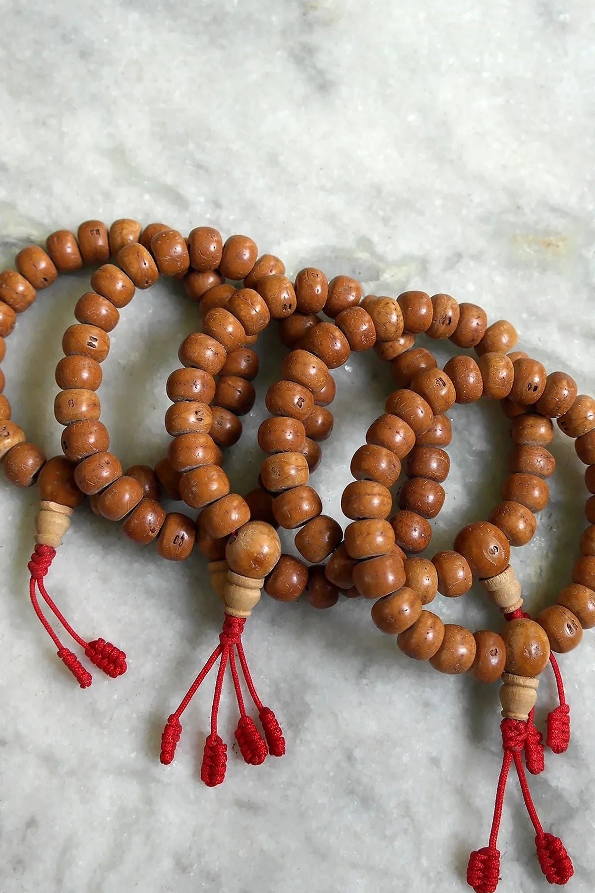 Natural Bodhi Seed Wrist Mala/Bracelet, 12mm - Vajracrafts