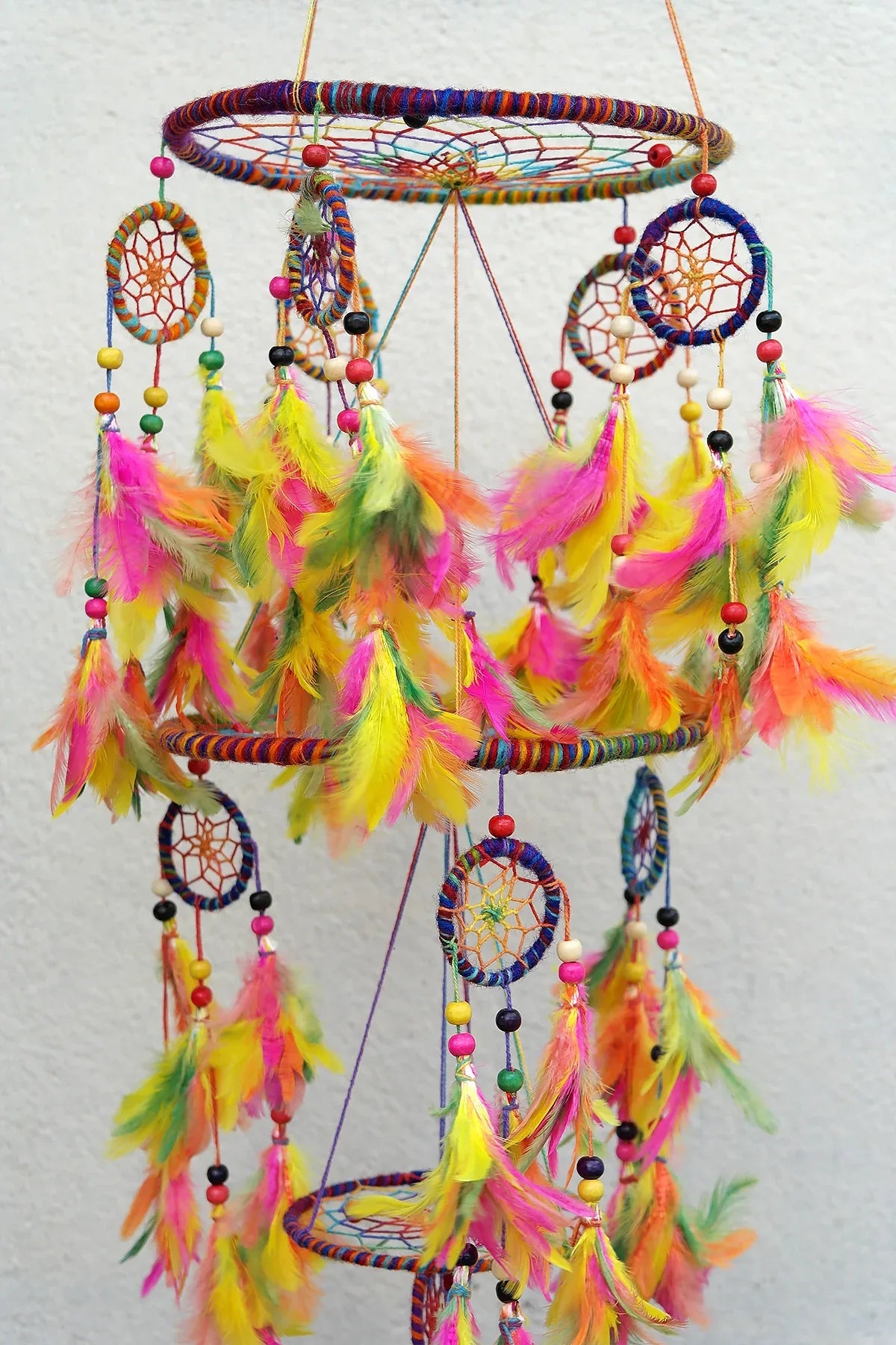 Mixed Colors Handmade Dream Catcher Feather Hanging Dreamcatcher - Vajracrafts