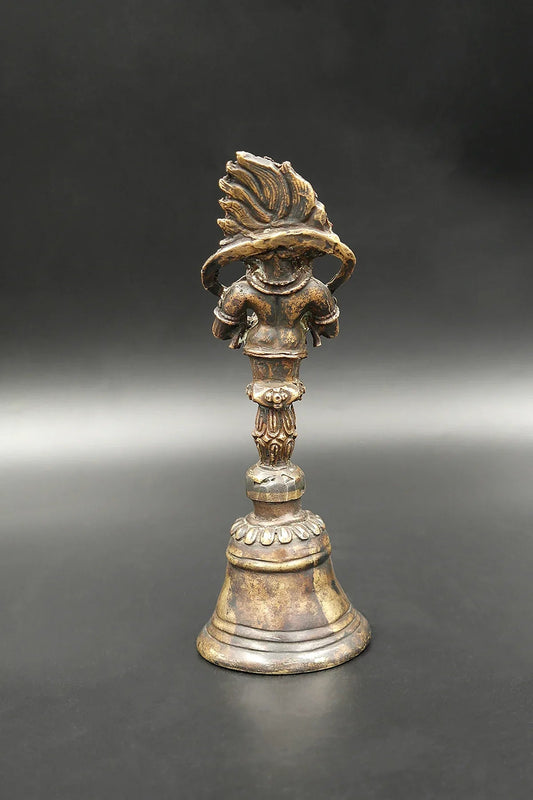 Antique surmounted Mahakala in the Bell - Vajracrafts