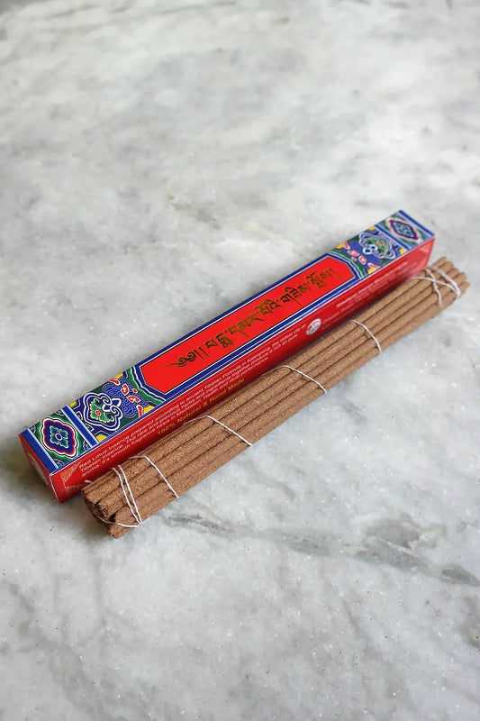 Red Lotus Incense, Traditional Tibetan incense Sticks - Vajracrafts