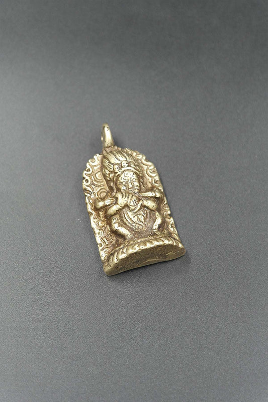 Mahakala Buddhist Protector Pendant, Panjarnata: Lord of the Pavilion