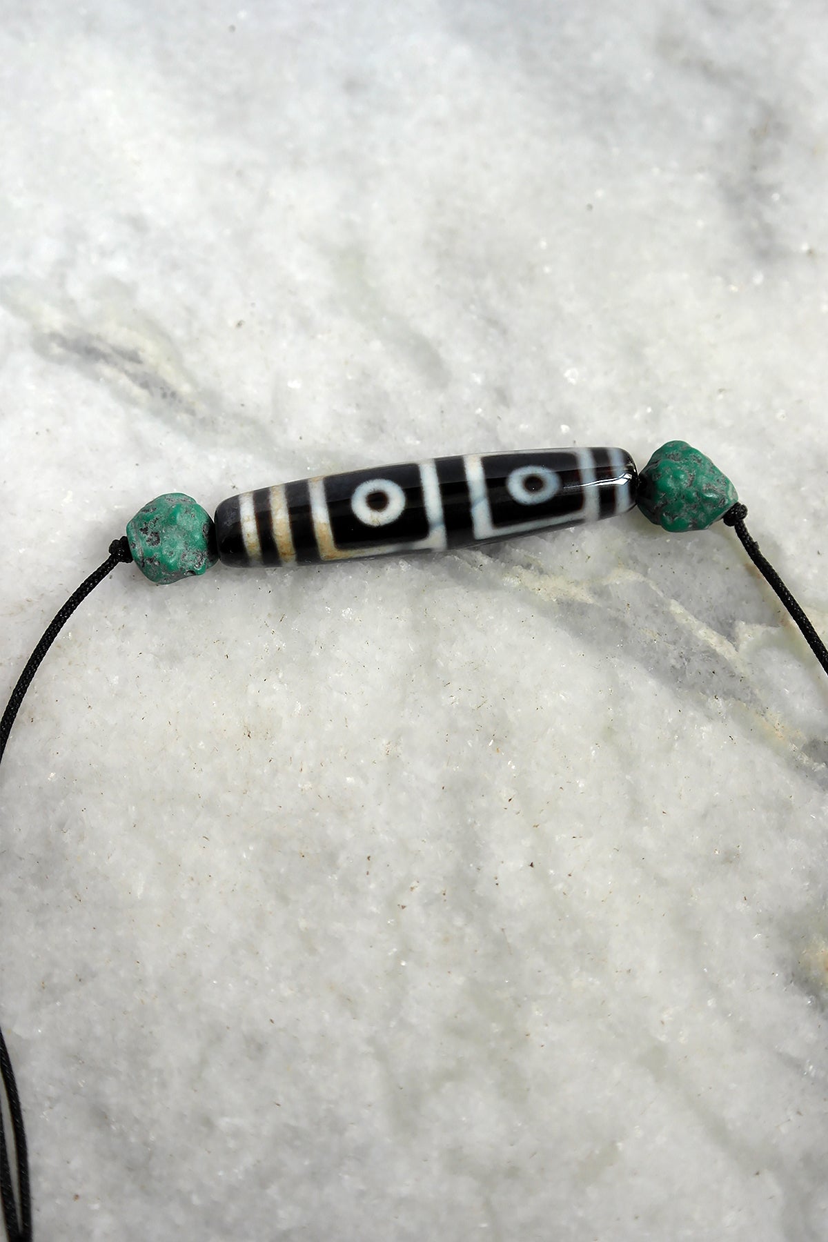 Beautiful Tibetan 4 Eyes Agate Dzi Beads Amulet for Spiritual Empowerment