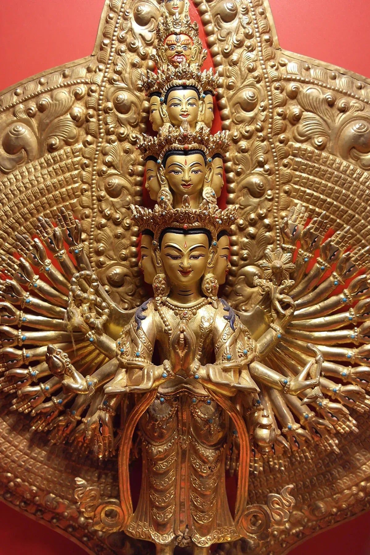 Sahasar Bhuj Lokeshwor, Avalokiteshvara Statue 24" - Vajracrafts