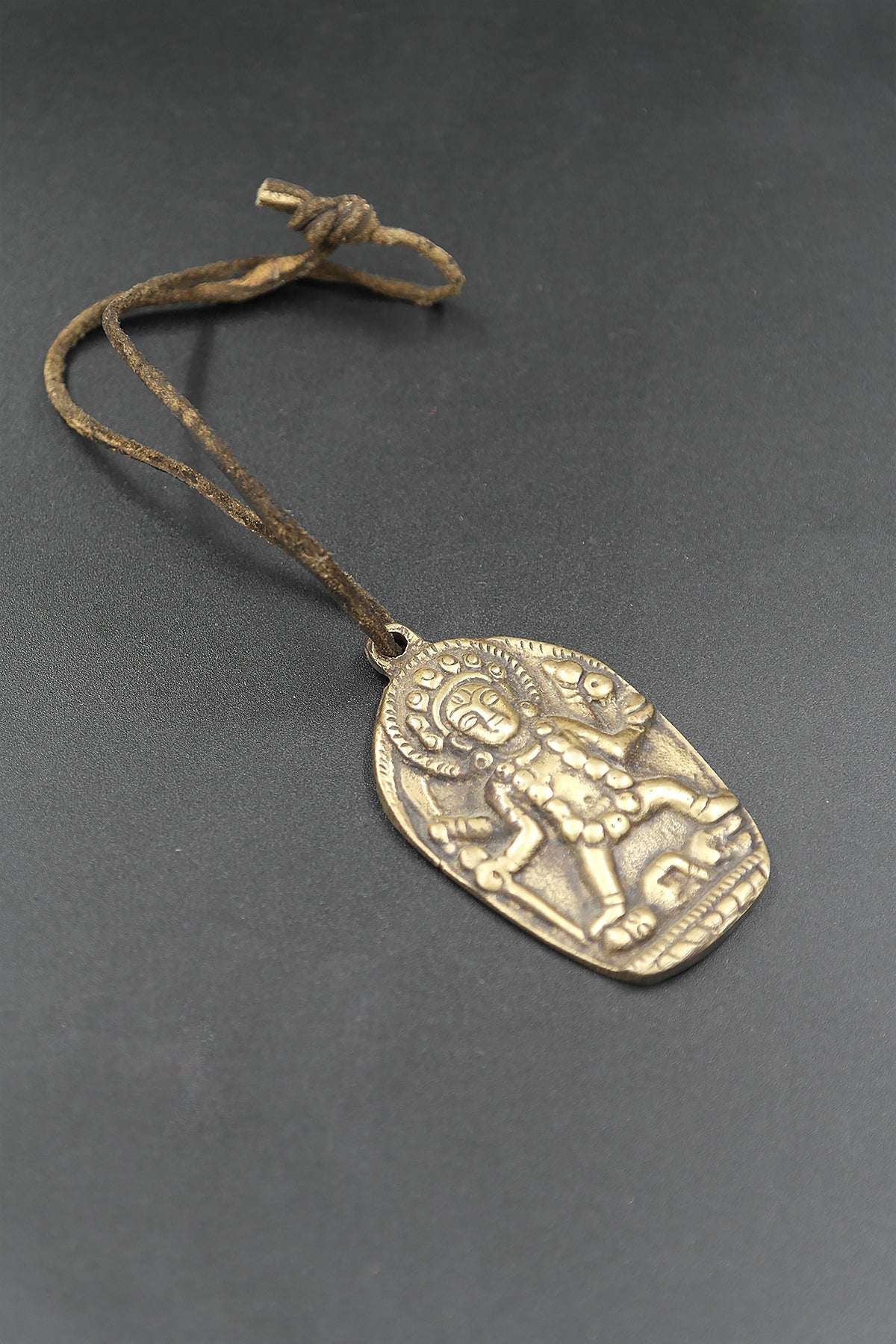 Solid Brass Maha Kali Pendant Necklace