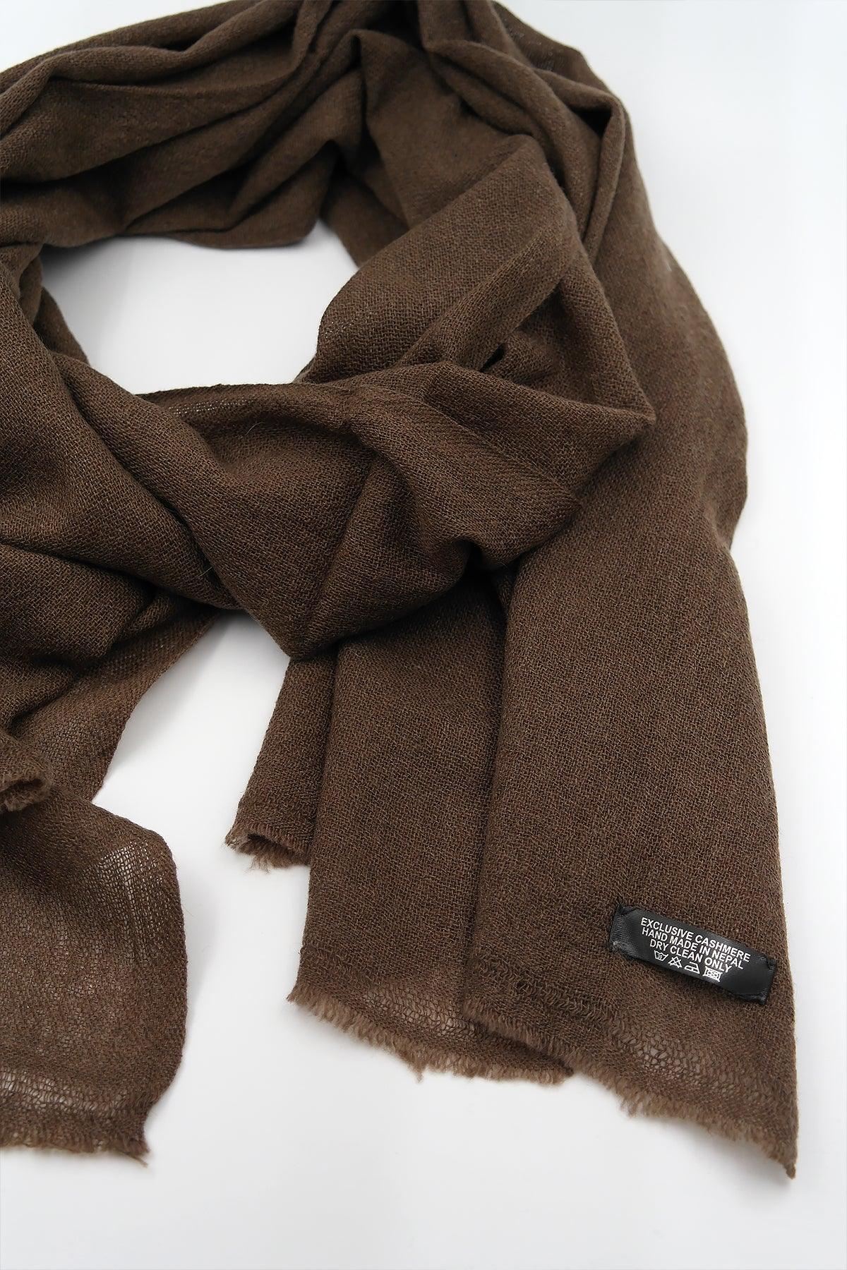 Coffee Color Pashmina Shawls for Women - Vajracrafts