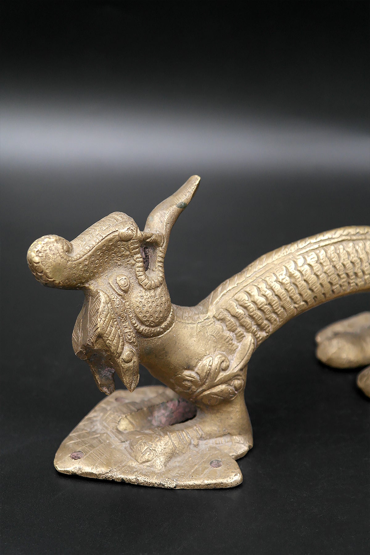 Traditional Brass Dragon Shape Antique Door Handle