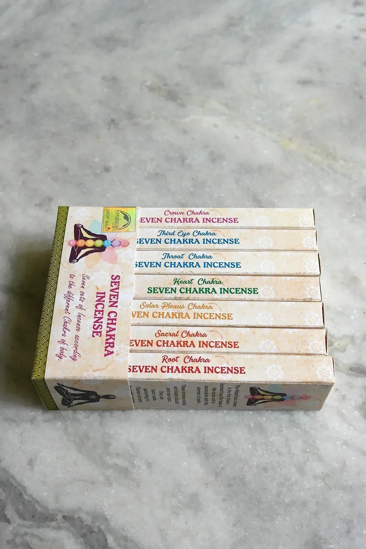 Set of 7 Tibetan Seven Chakra Incense Sticks collection - Vajracrafts