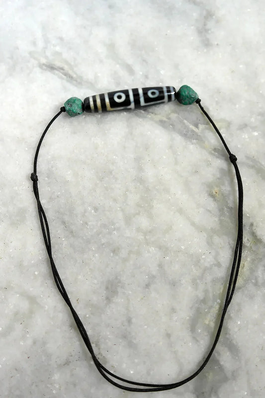 Beautiful Tibetan 4 Eyes Agate Dzi Beads Amulet for Spiritual Empowerment - Vajracrafts