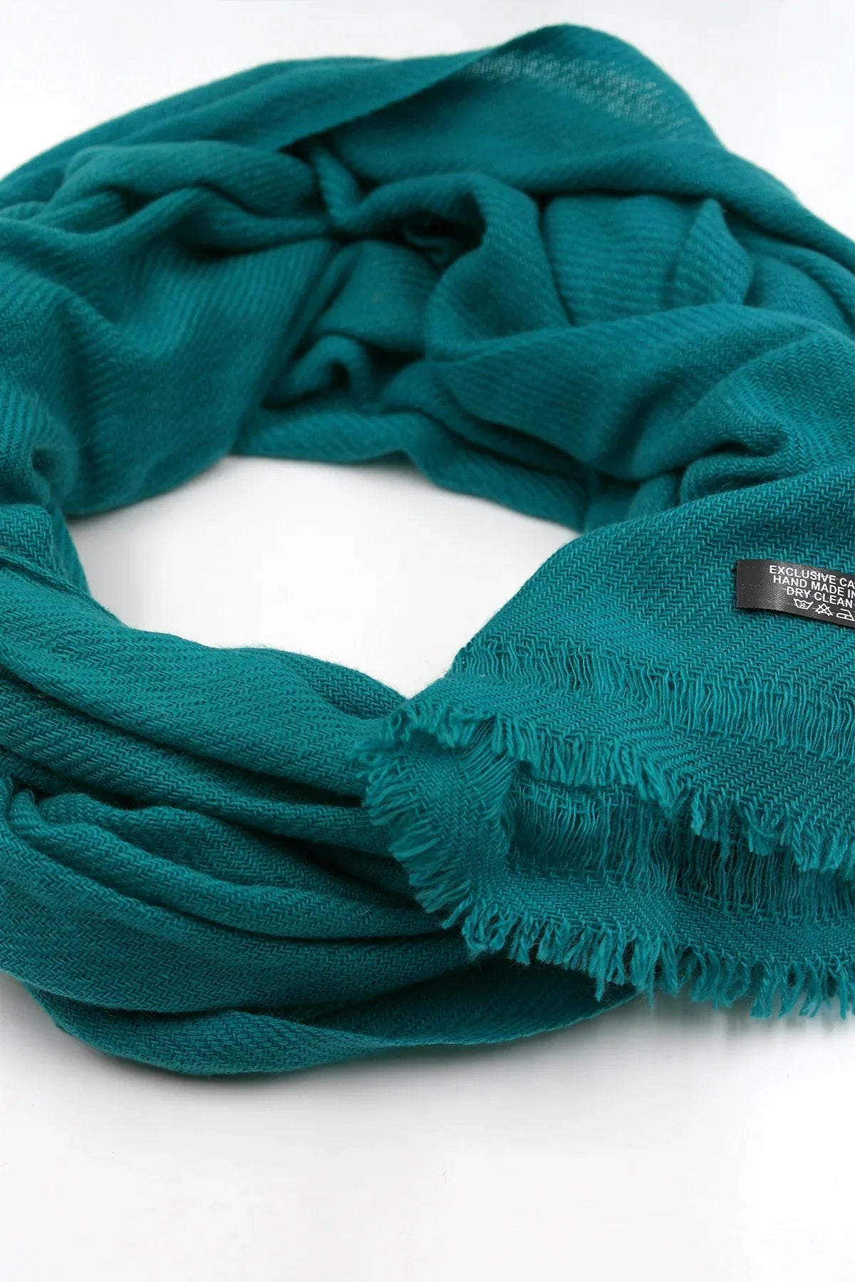 Teal Color Pure Pashmina Shawls for Women - Vajracrafts