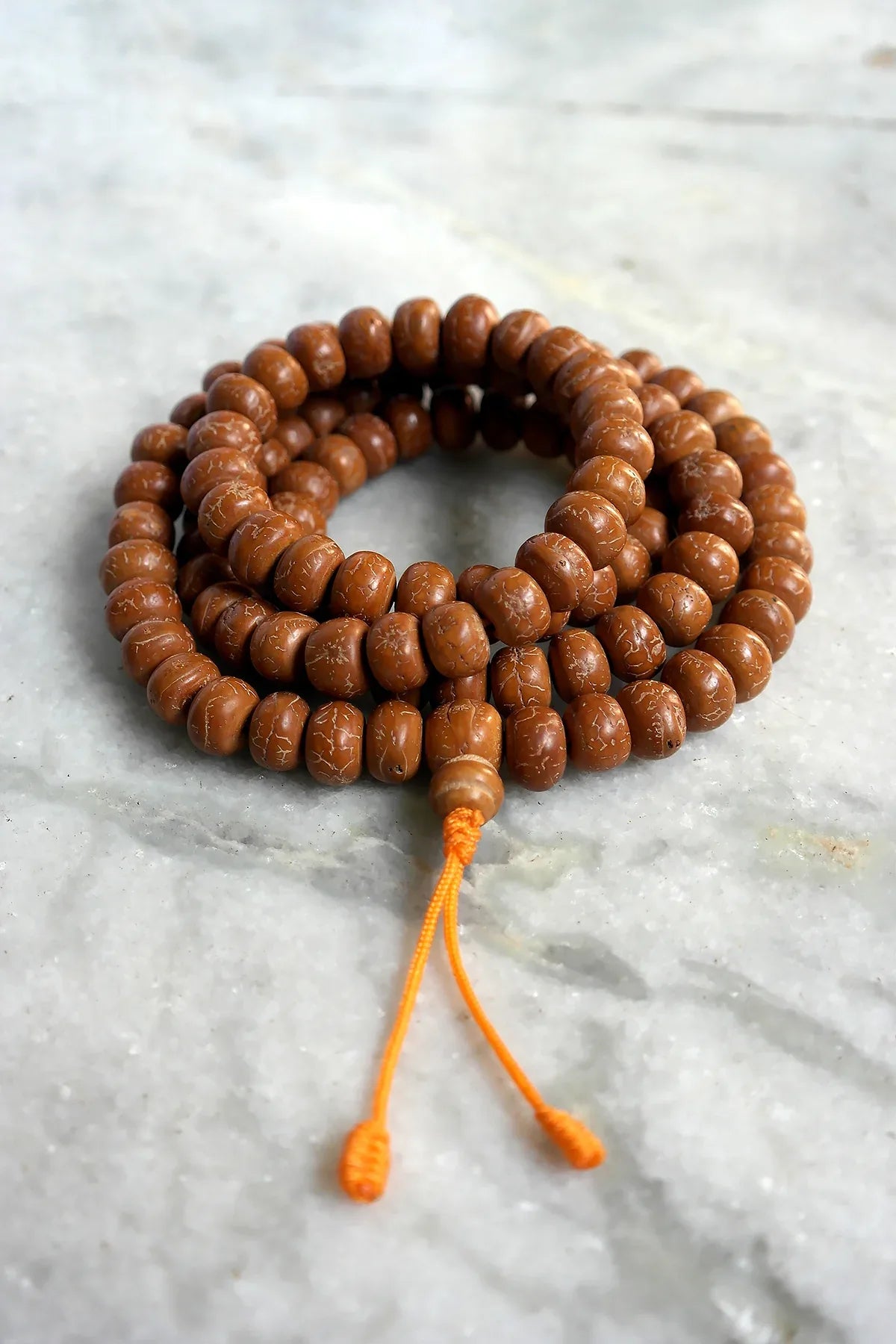 Natural Bodhi Beads Prayer Mala 12mm- Meditation Mala - Vajracrafts
