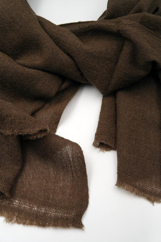 Coffee Color Pashmina Shawls for Women - Vajracrafts