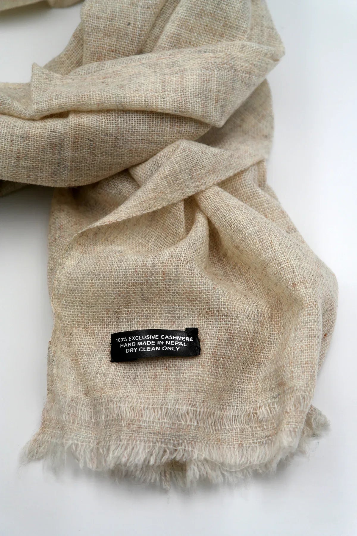 Plain Light Grey Pashmina Shawl For Women - Vajracrafts