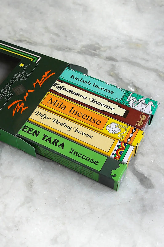 Green Tara Tibetan Incense Gift Pack, Set of 5 incense sticks - Vajracrafts