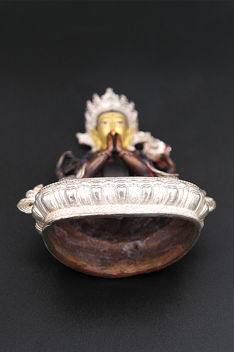 Two Tones Chenrezig Statue from Nepal 4" | Vajracrafts