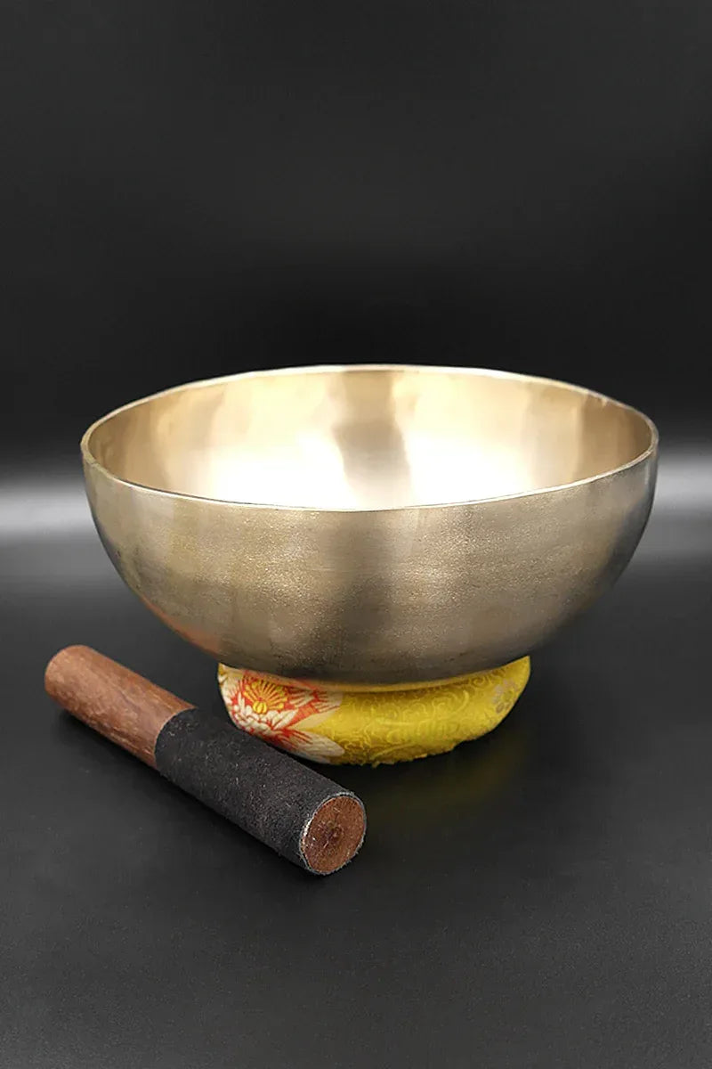 Zen Singing bowl with ring cushion and Mallet 8.5" - Vajracrafts