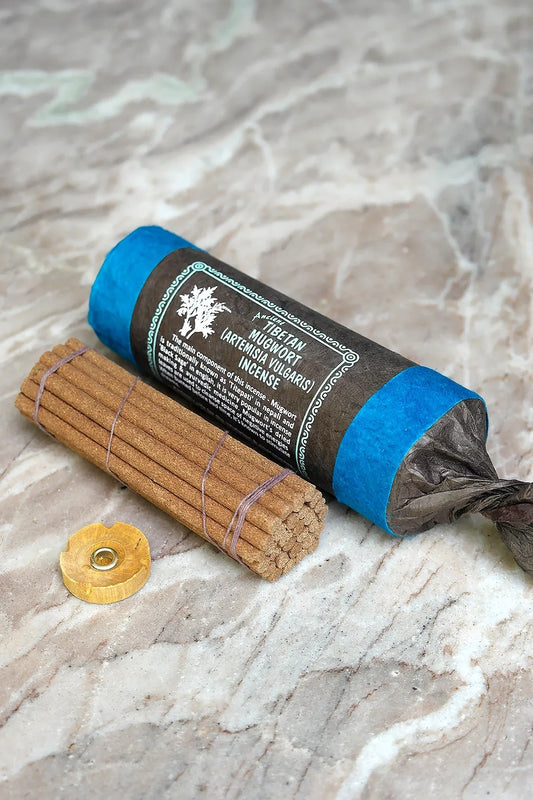 Ancient Tibetan Mugwort Incense Sticks, Traditional Natural handmade Incense - Vajracrafts