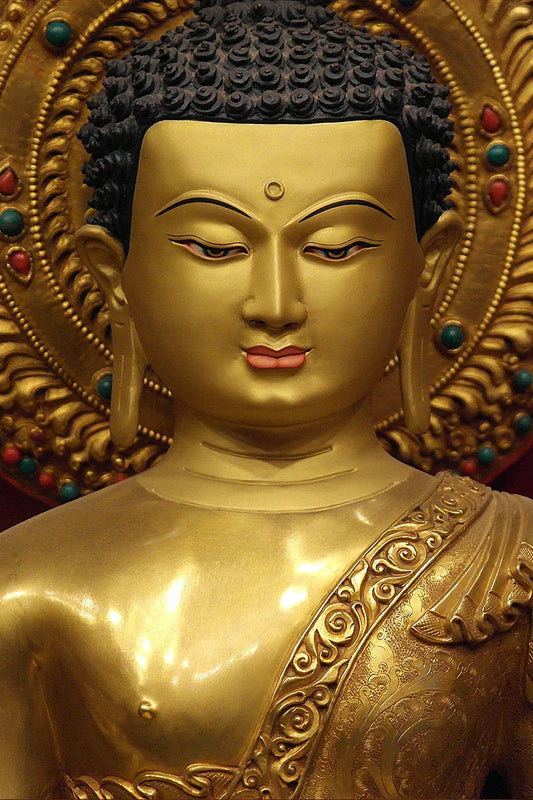 Masterpiece Gold Plated Medicine Buddha Statue, 27" - Vajracrafts