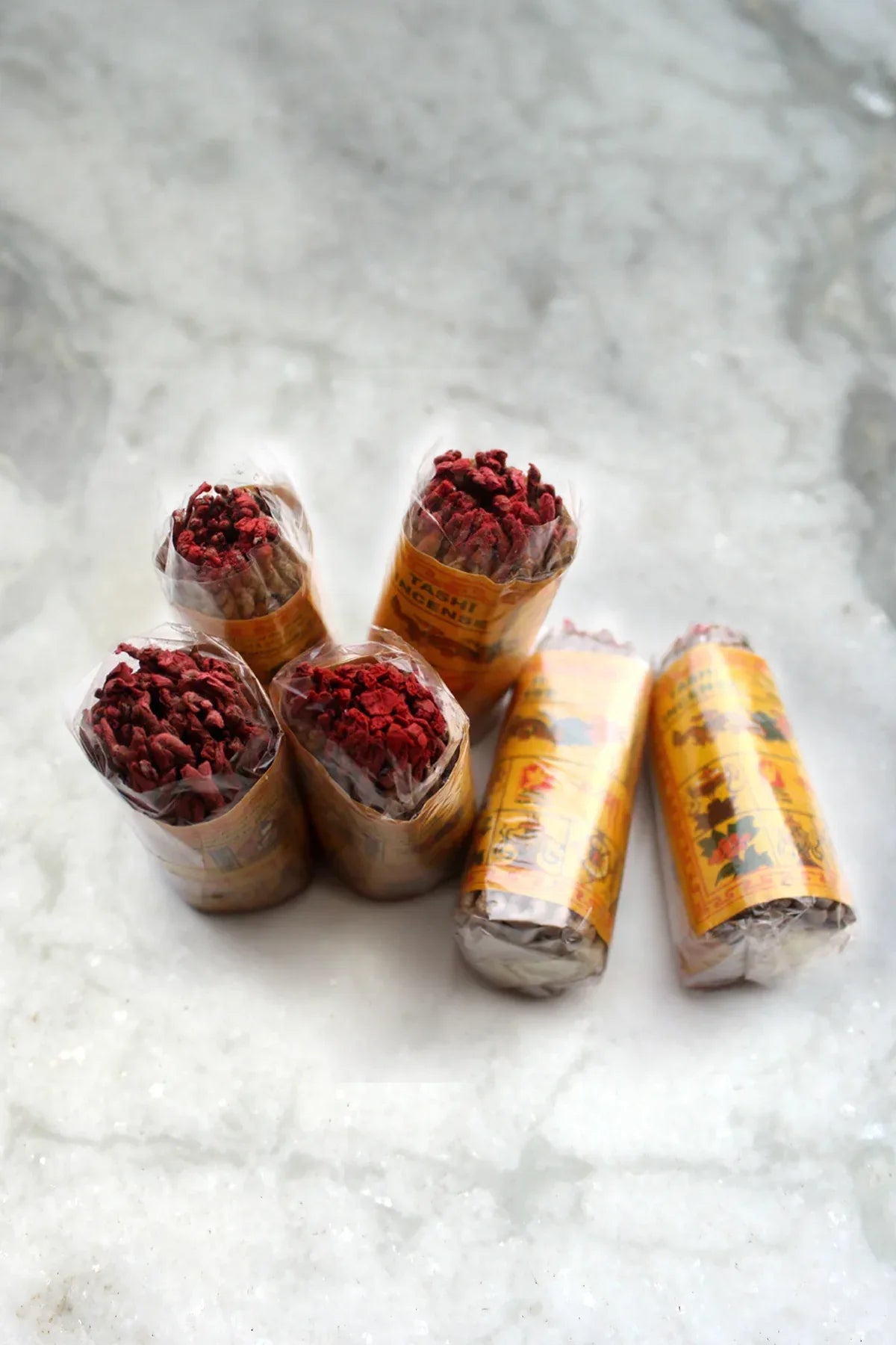 Tashi Rope Incense - Set of 6, Handmade Incense - Vajracrafts