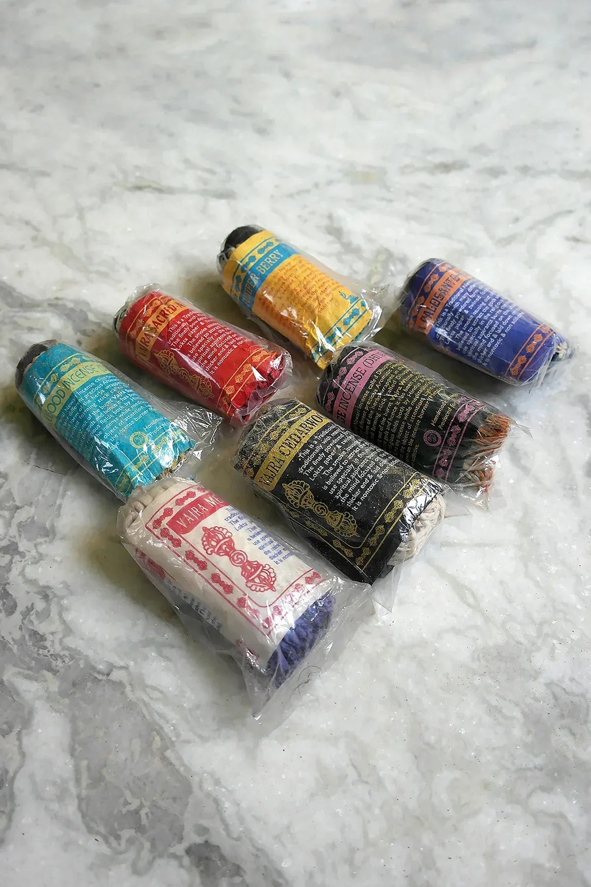 Vajra Juniper Berry Rope Incense - Set of 6 - Vajracrafts
