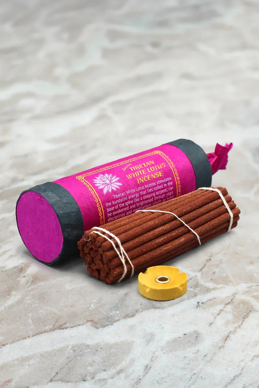 Ancient Tibetan White Lotus Incense Sticks - Vajracrafts