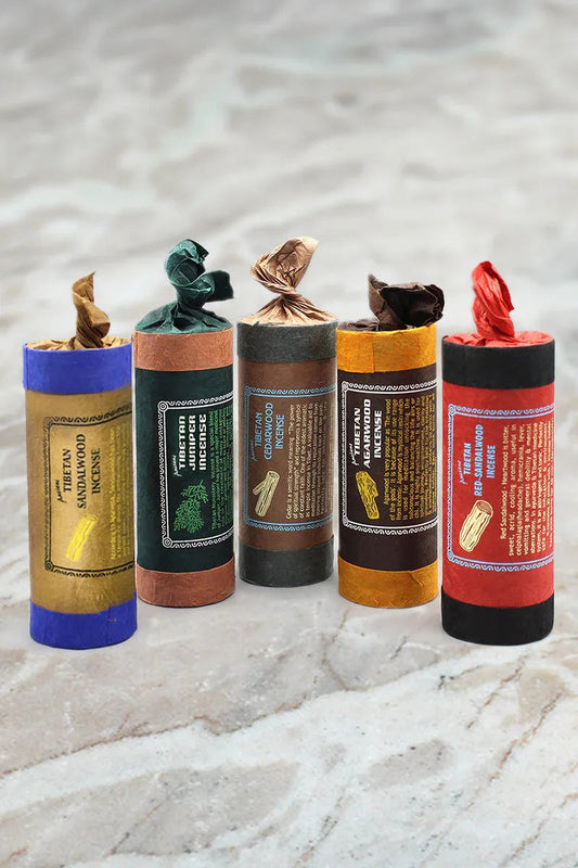 Ancient Tibetan Dhoop Incense Series, sandalwood, juniper, agarwood, cedar - Vajracrafts