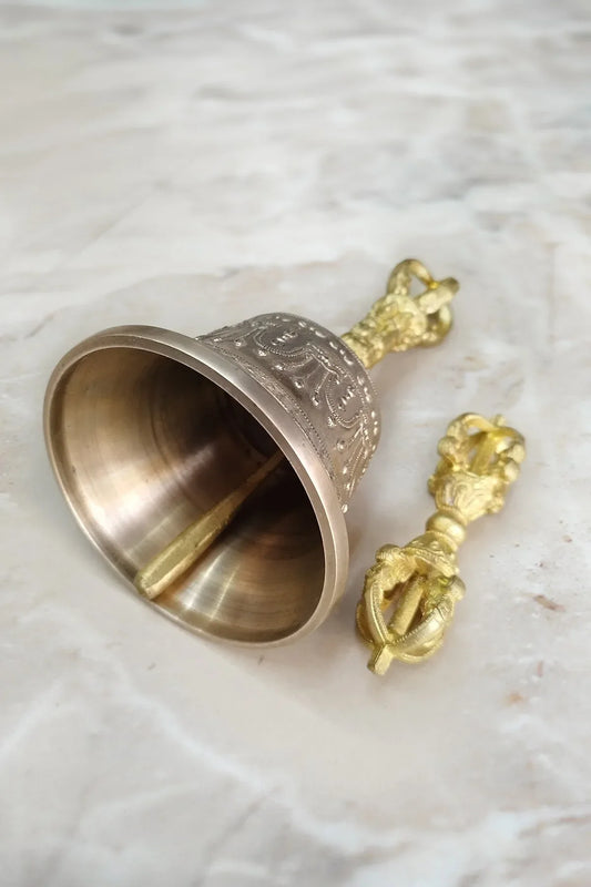 Meditation Bronze Bell and Dorje Set - Vajracrafts