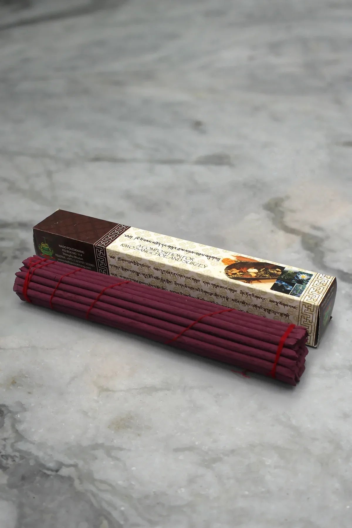Red Box Bhutanese Nado Poizokhang Incense, Bhutanese Incense - Vajracrafts