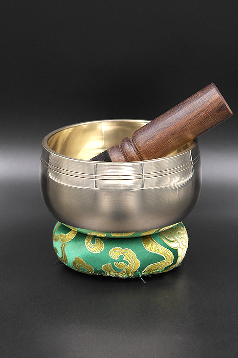 Handmade Singing Bowl for sound therapy, Yoga Practice Bowl, 4" | Vajracrafts