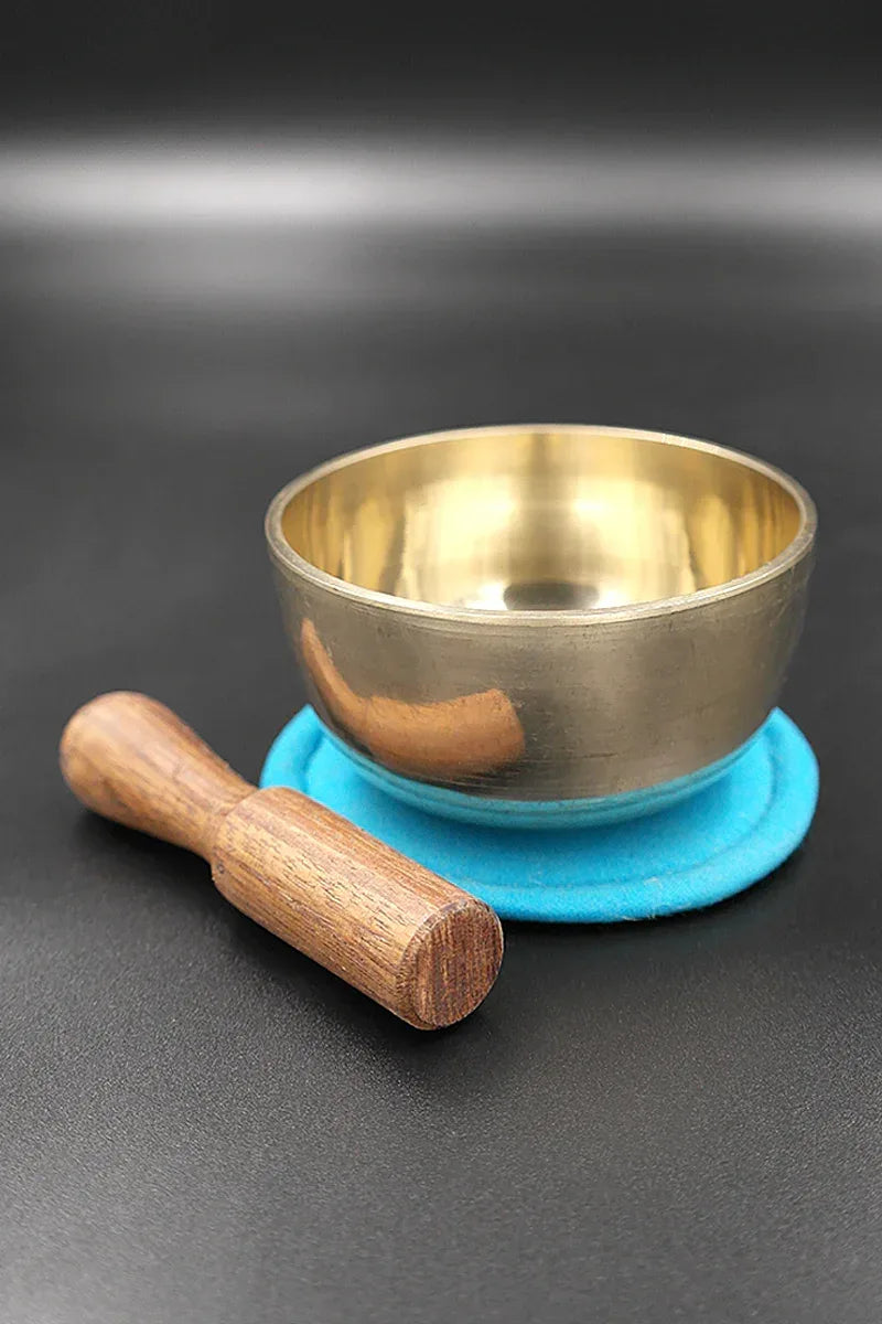 Japanese Buddhist Singing Bowl, cushion and mallet 3.2" - Vajracrafts