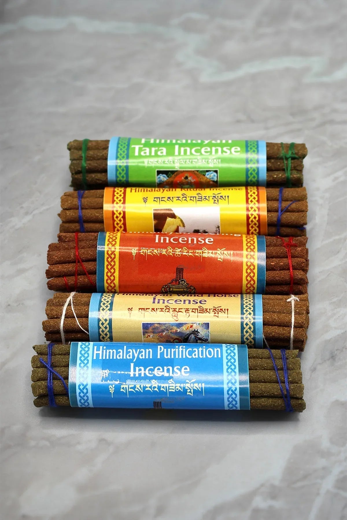 Set of 5 Himalayan Incense Sticks, handmade in Nepal - Vajracrafts