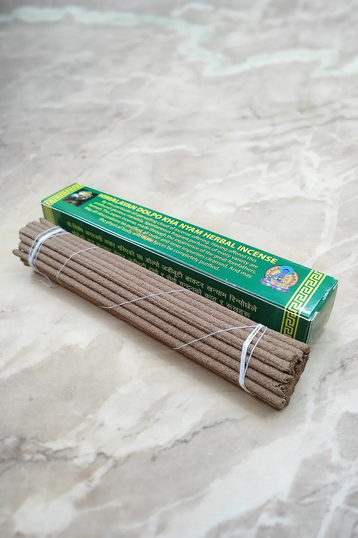 Himalayan Dolpo Kha Nyam Herbal Incense Sticks in Green, Tibetan Incense - Vajracrafts
