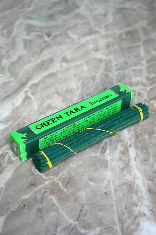 Green Tara Traditional Tibetan Incense Sticks, set of three packs - Vajracrafts