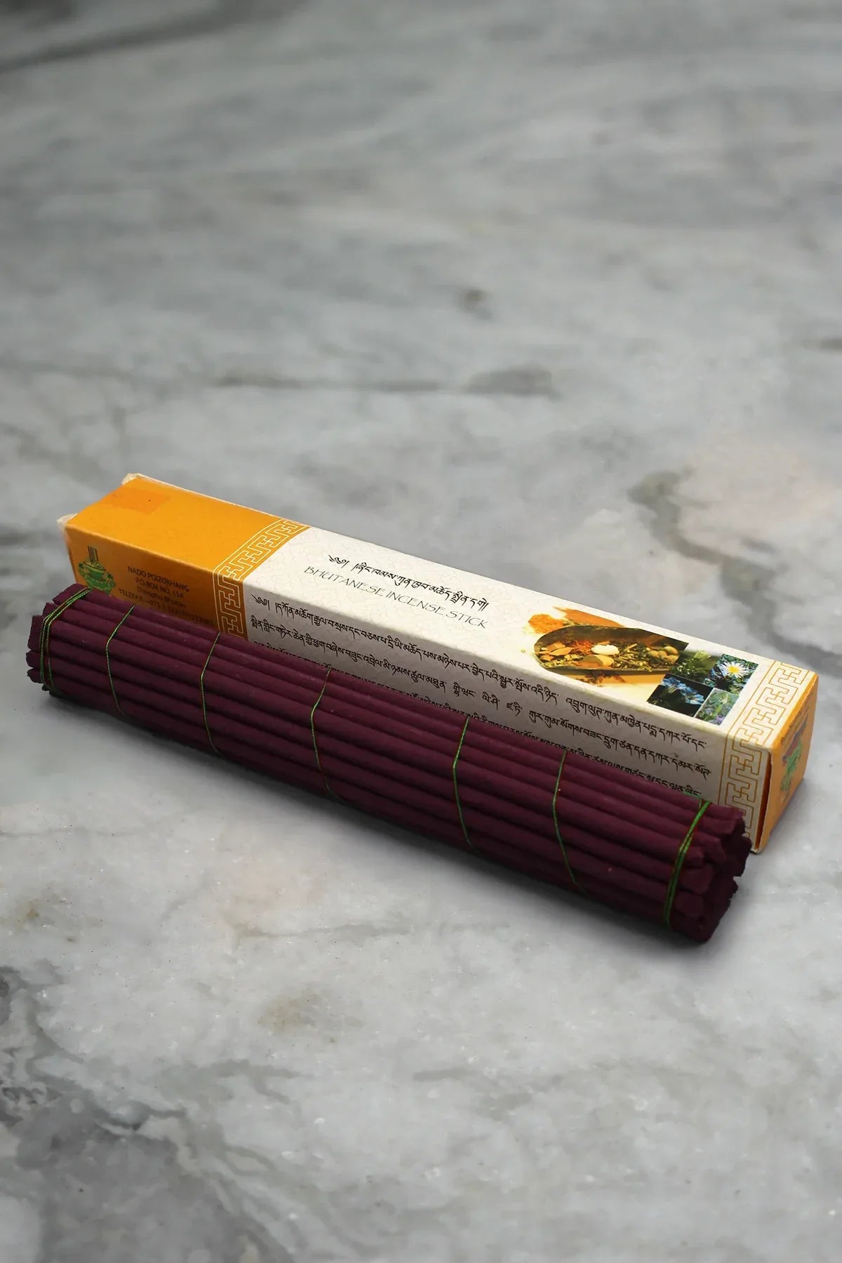 Orange Box Bhutanese Nado Poizokhang Incense, Bhutanese Incense - Vajracrafts