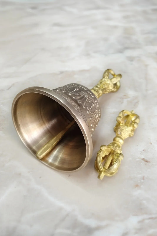 Elegant Bronze Bell and Dorje Set - Vajracrafts