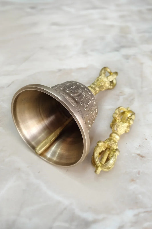 Elegant Bronze Bell and Dorje Set - Vajracrafts