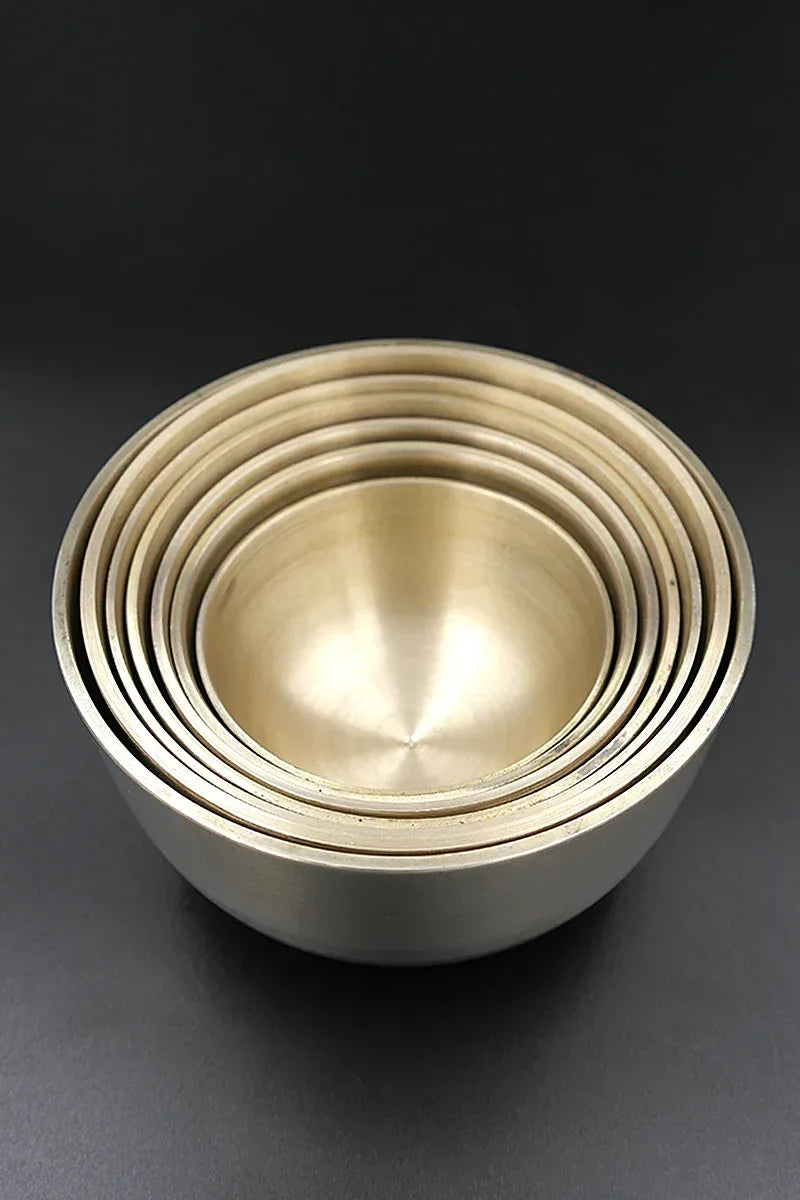 Tibetan Set of 7 Chakra Singing Bowl For Healing With Mallet & Cushion 3.2"-5.2" - Vajracrafts