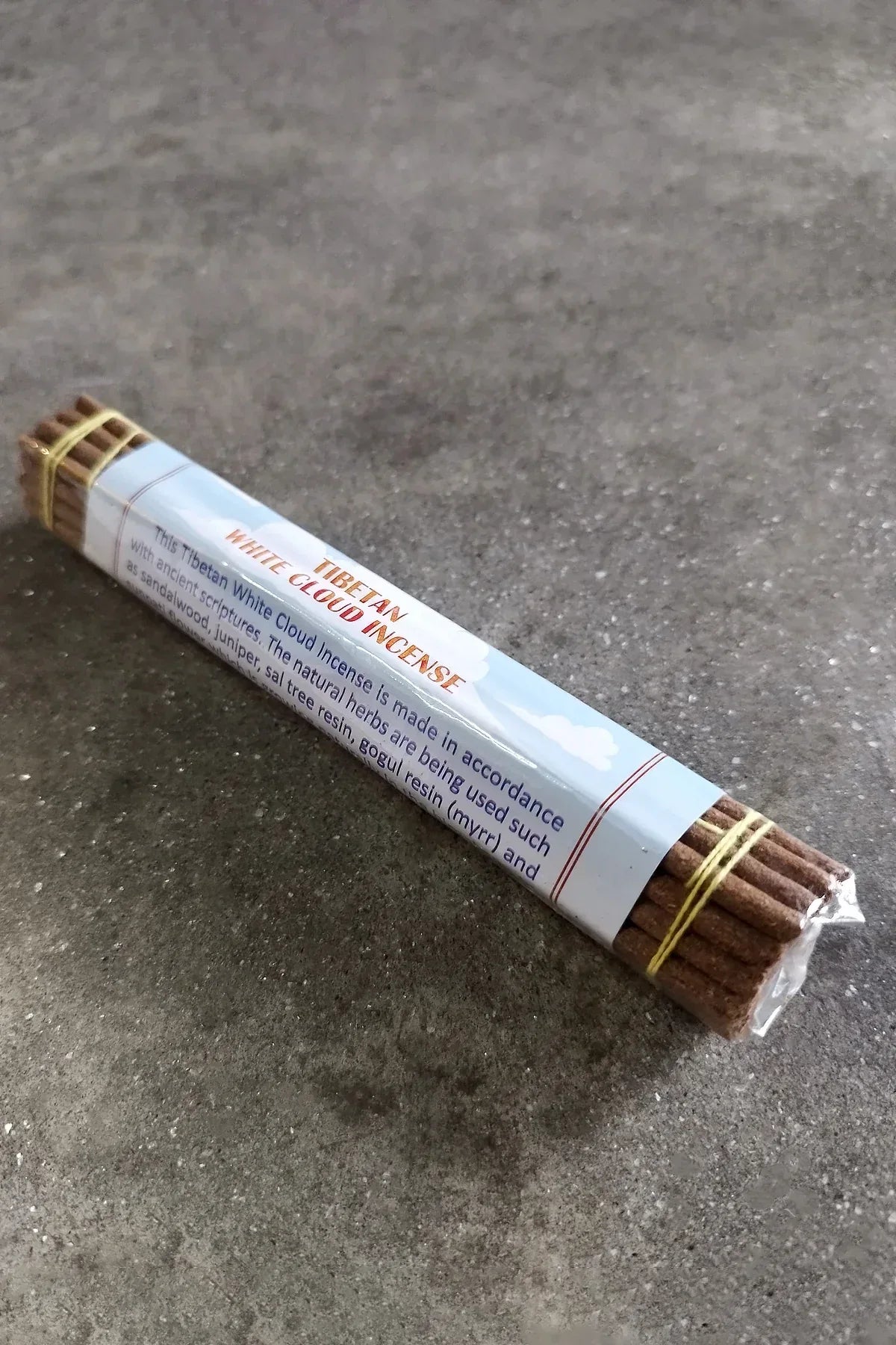 Tibetan White Cloud Incense Sticks, pure natural Tibetan incense - Vajracrafts
