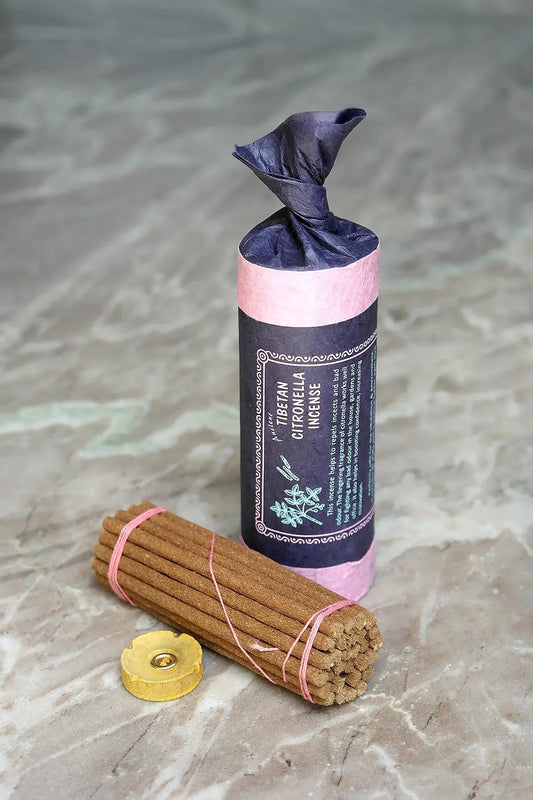 Ancient Tibetan Citronella Incense Sticks, Traditional Natural Incense handmade - Vajracrafts