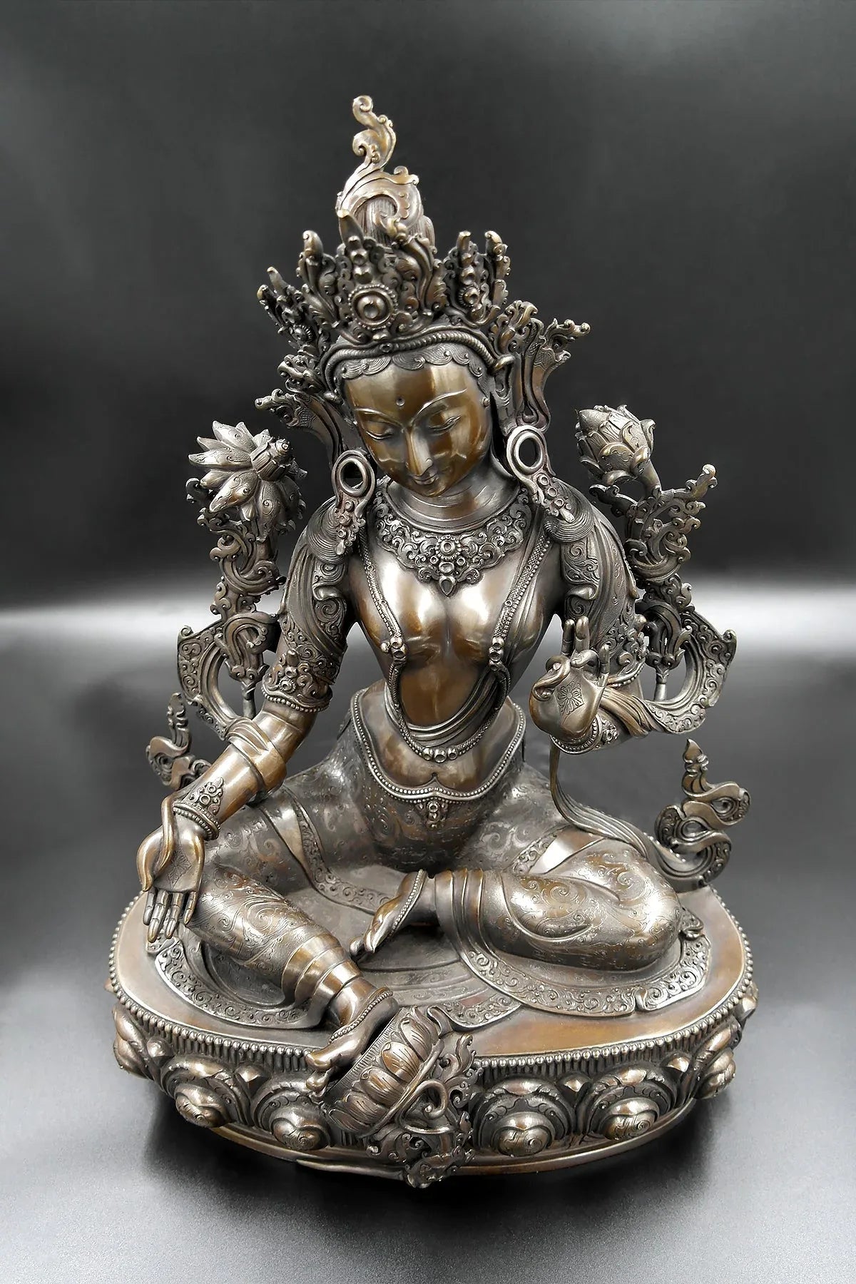 Masterpiece Green Tara Statue 16" - Vajracrafts