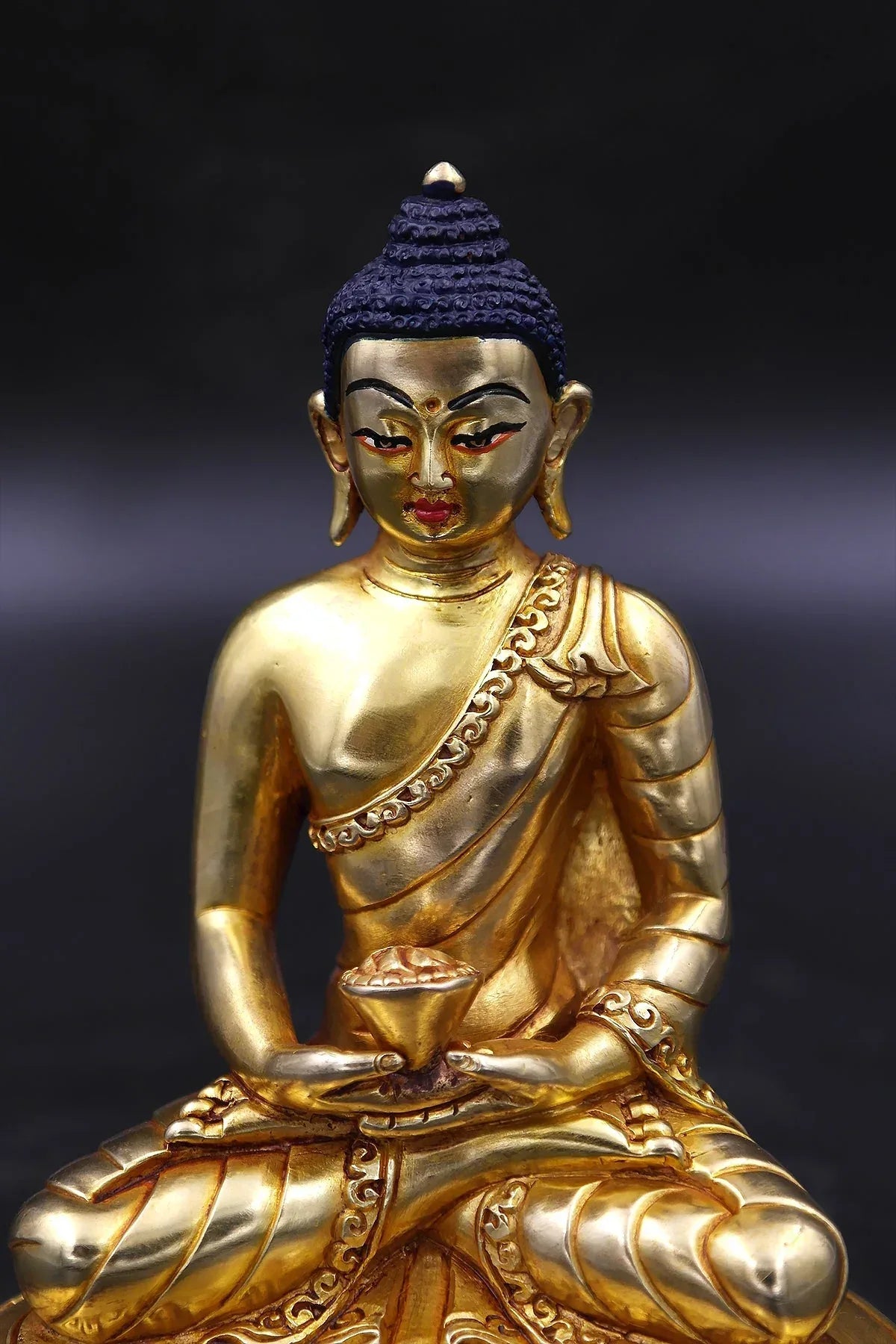 Handmade Amitabha Buddha Statue 6" - Vajracrafts