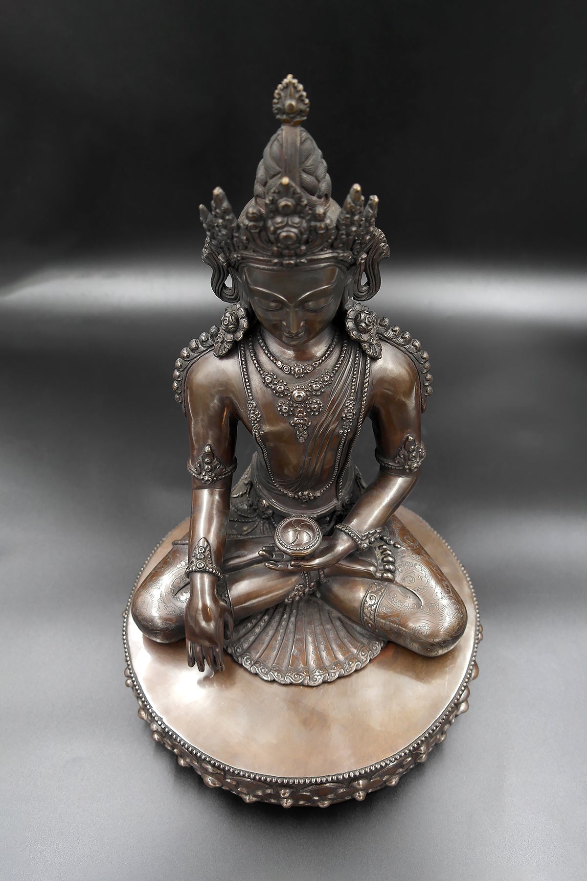 Crowned Shakyamuni Buddha Statue 14" | Vajracrafts