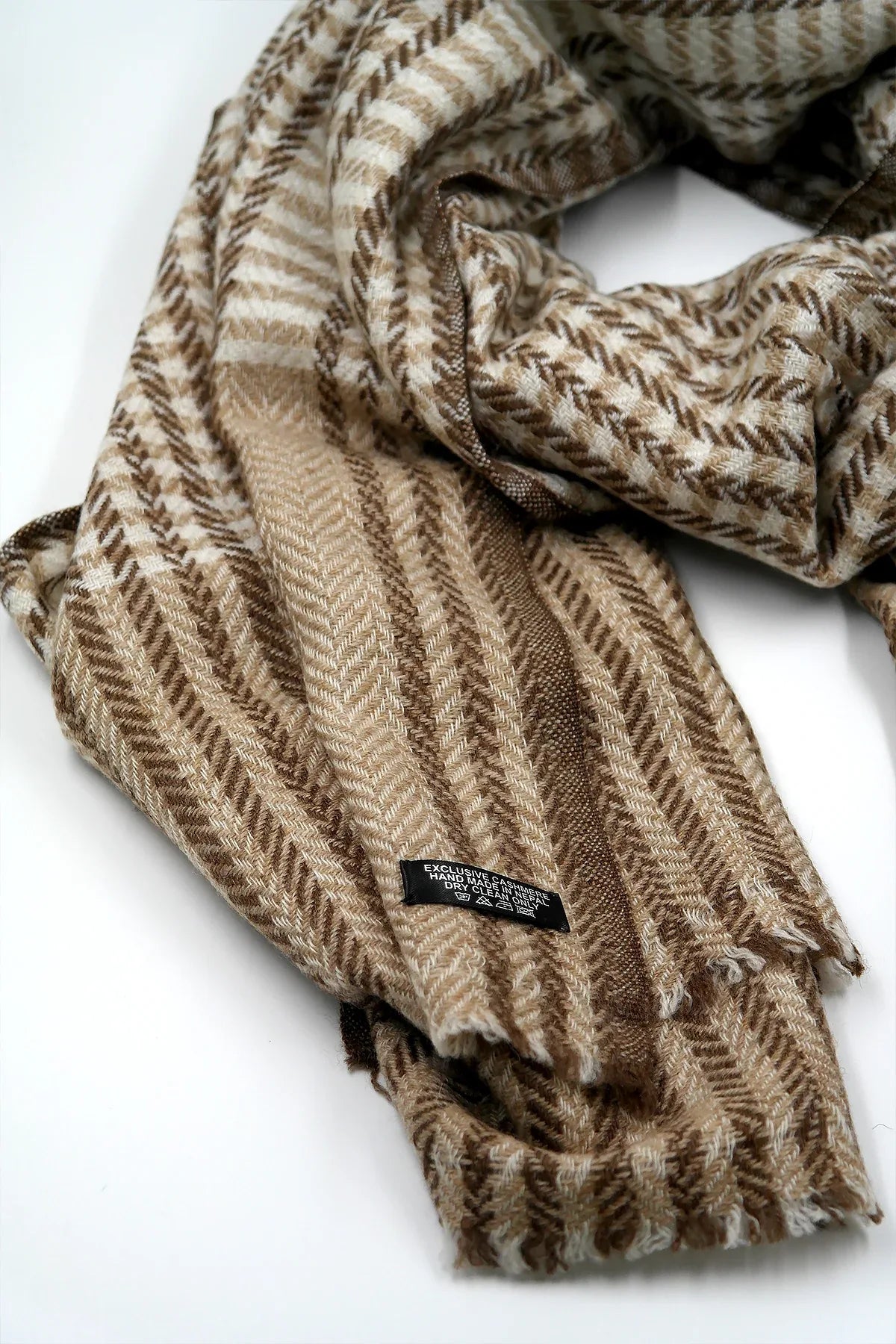 Elegant Tartan Pattern Pashmina Shawls - Vajracrafts