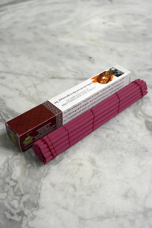Red Box Bhutanese Nado Poizokhang Incense, Bhutanese Incense - Vajracrafts