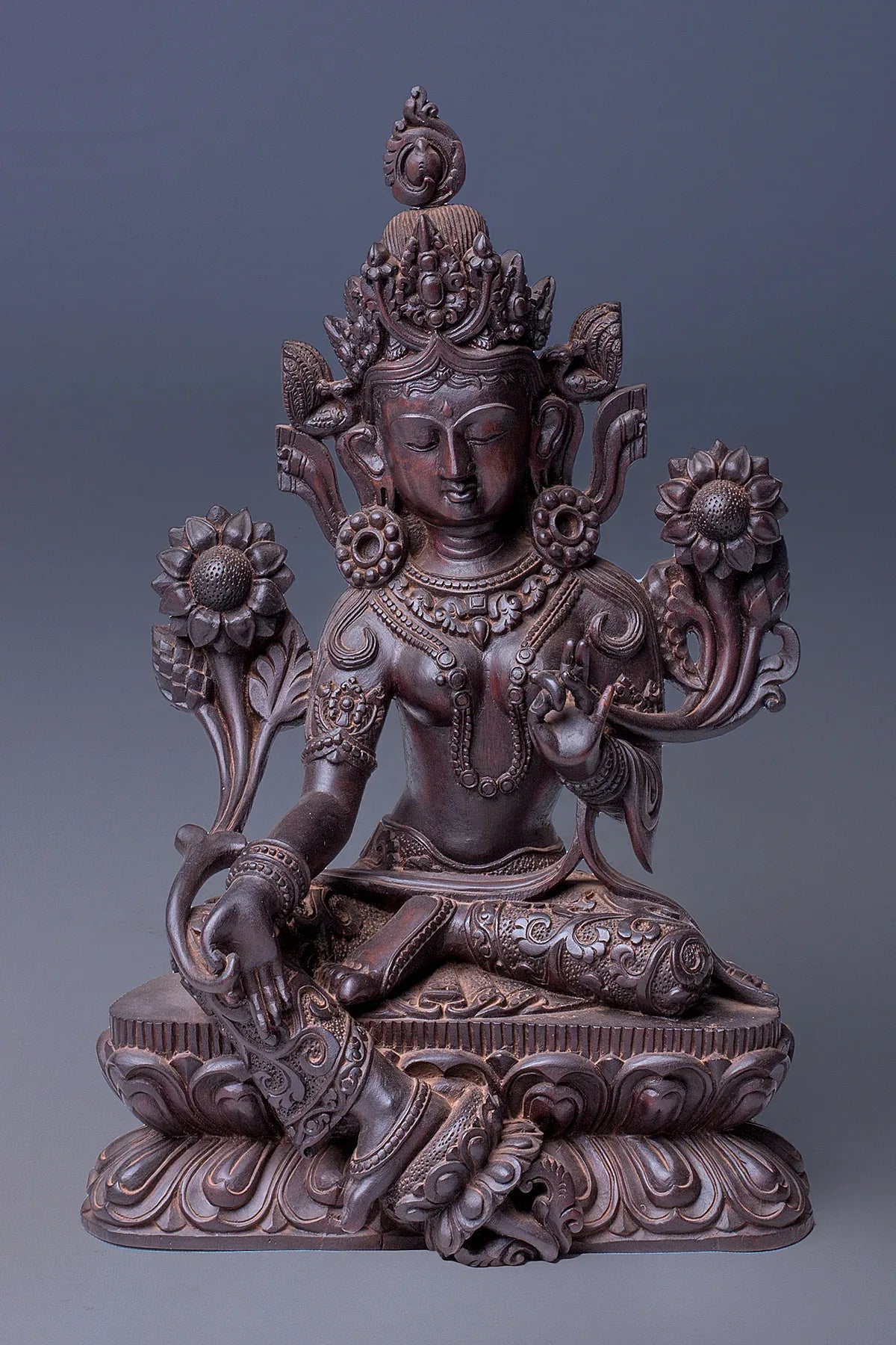 Green Tara Statue - Vajracrafts