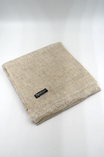 Plain Light Grey Pashmina Shawl For Women - Vajracrafts