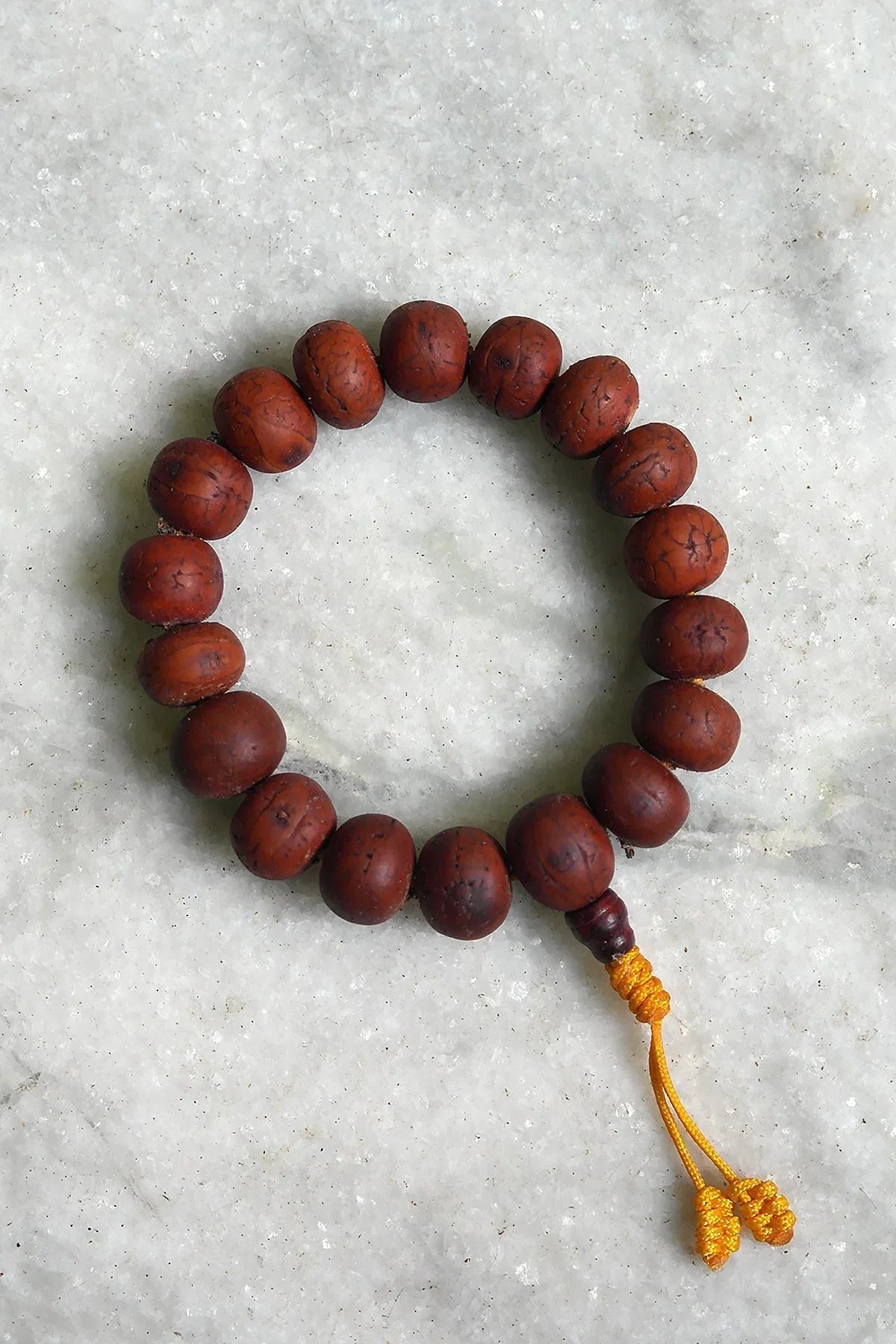 12mm Phoenix Eye Nepalese Bodhi Seed Mala, Buddha Chita Bracelet