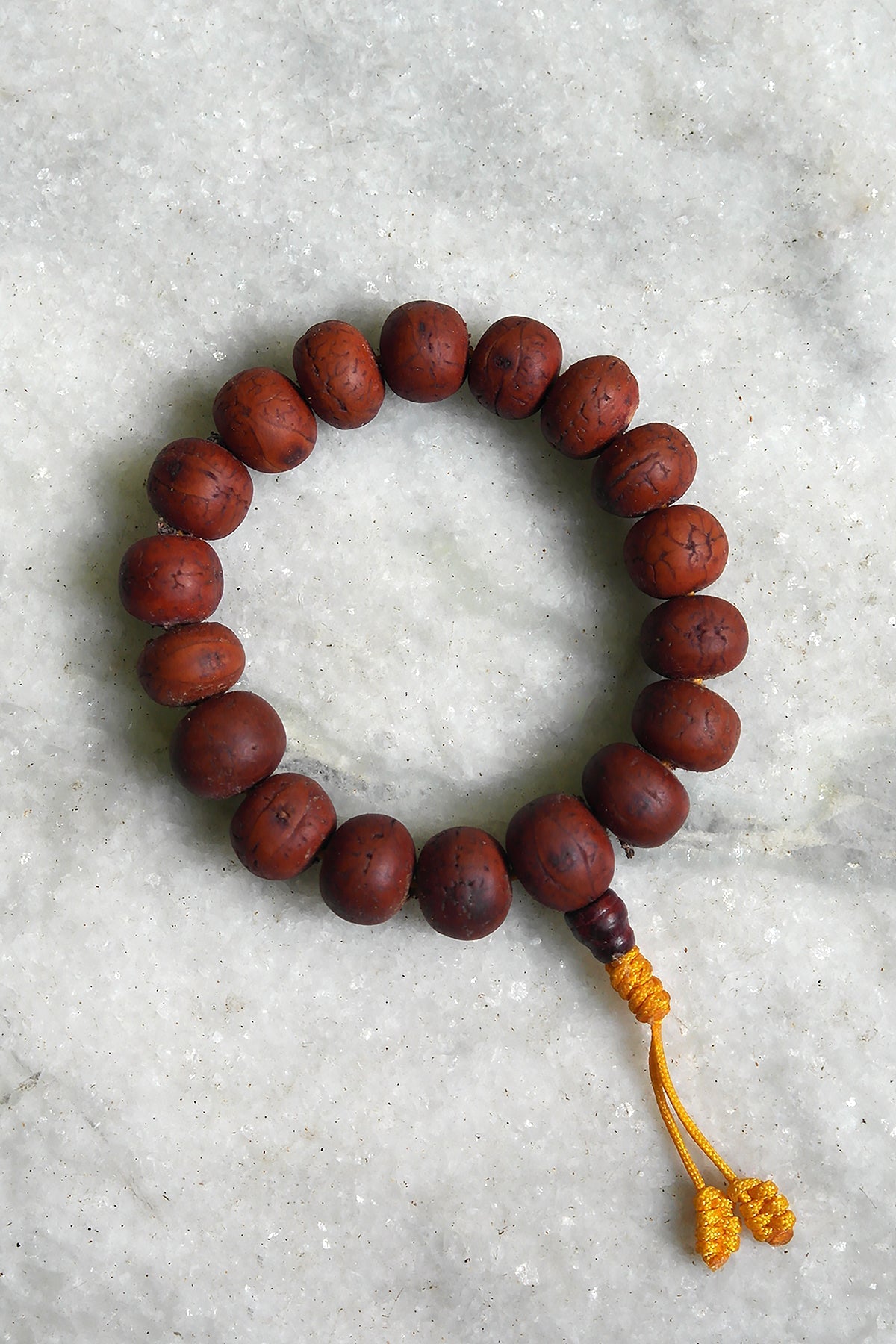 12mm Phoenix Eye Nepalese Bodhi Seed Mala, Buddha Chita Bracelet