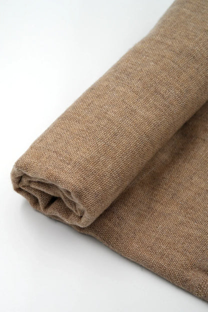 Light Brown Cashmere pashmina scarf for Women handloomed Shawl - Vajracrafts