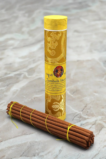 Himalayan Tibetan Zambala Incense sticks in brocade - Vajracrafts
